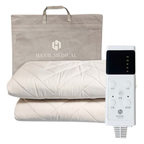 한일의료기 워셔블 크림 베이지 탄소 전기요 (싱글, 110x200cm)_이미지
