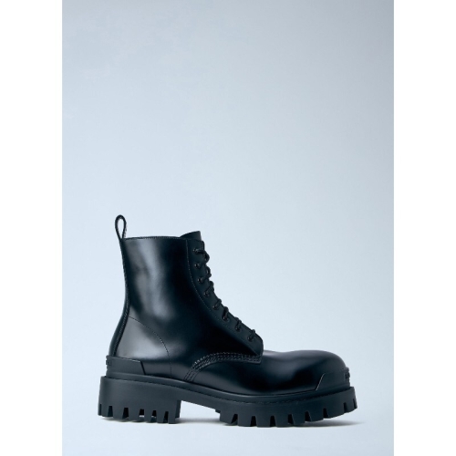 발렌시아가 스무스 가죽 레이스업 컴뱃 부츠 844967 WA960 1000