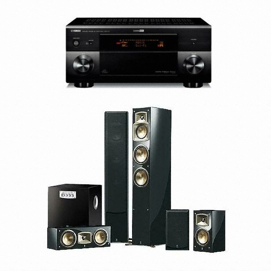 야마하 NS-9900 5.1채널 + 야마하 AV리시버 (DSP-Z7, YST-SW315P)_이미지