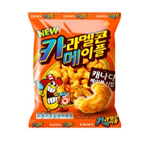 크라운제과 카라멜콘 메이플 74g (16개)_이미지