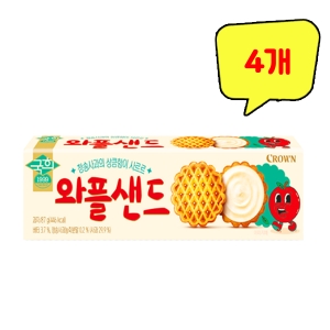 크라운제과 국희 와플샌드 87g (4개)_이미지