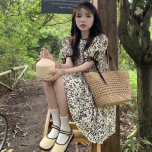 오노마 ONM 귀여움 가득 예쁜 플라워 패턴 미니 원피스 25433434_이미지