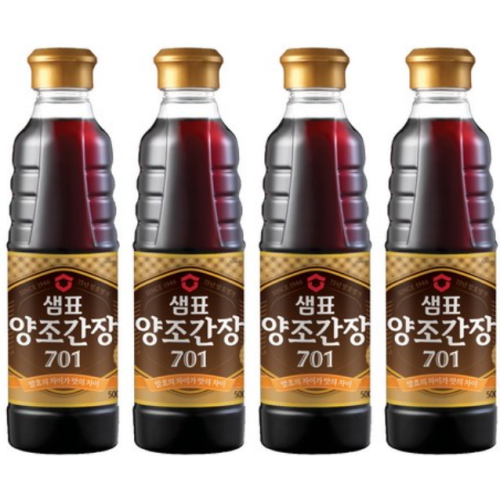 샘표 양조간장 701 500ml (4개)_이미지