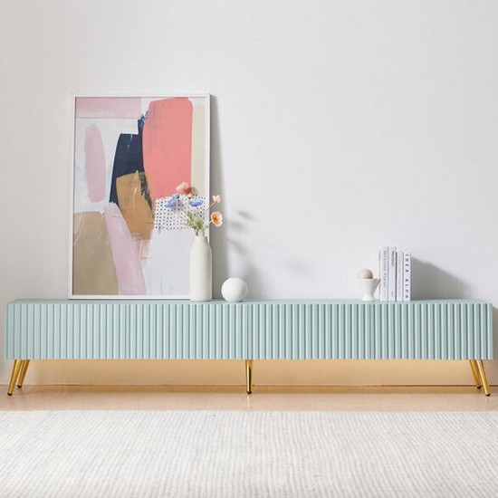 비에스디자인 팔레트 LED 낮은 거실장 2100