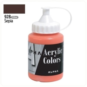 알파 실버 아크릴물감 250mL 928 세피아 1개 WFB6BFA_이미지