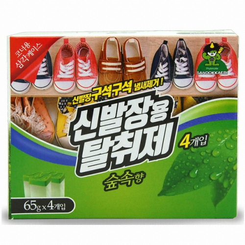 산도깨비 신발장용 탈취제 숲속향 65g 4개입 (10개)_이미지