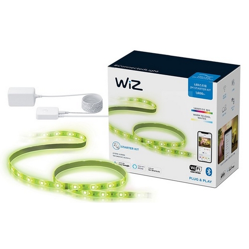 필립스 WiZ(위즈) <b>LED</b> <b>스트립</b> 2M 스타터 킷