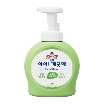 CJ라이온 아이깨끗해 청포도 항균 폼 핸드 솝 490ml (1개)