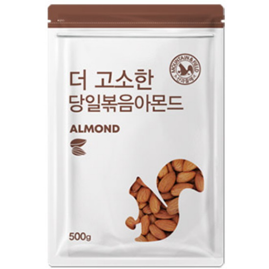산과들에 더 고소한 당일 볶음 아몬드 500g (3개)