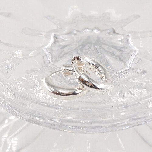 오팔하우스 925Silver 민자 링 원터치 귀걸이 13mm OPHEE1214