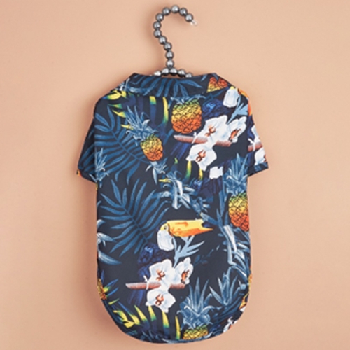 [불명] 1+1 하와이 스타일 강아지옷 셔츠 파인애플 (XL)