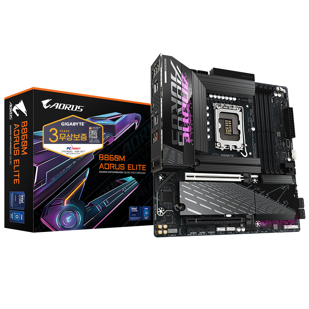 GIGABYTE B860M AORUS ELITE 피씨디렉트이미지입니다. 누르면 해당 게시물로 새창이동합니다.