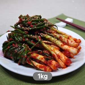입맛 돋우는 파김치 1kg 국산100% 잔파 별미김치