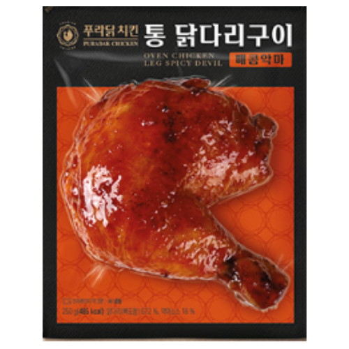 푸라닭 통 닭다리구이 매콤악마 250g