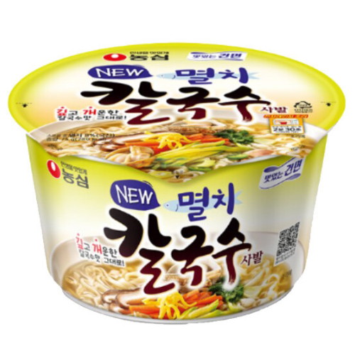 농심 멸치칼국수 사발 75g (16개)_이미지