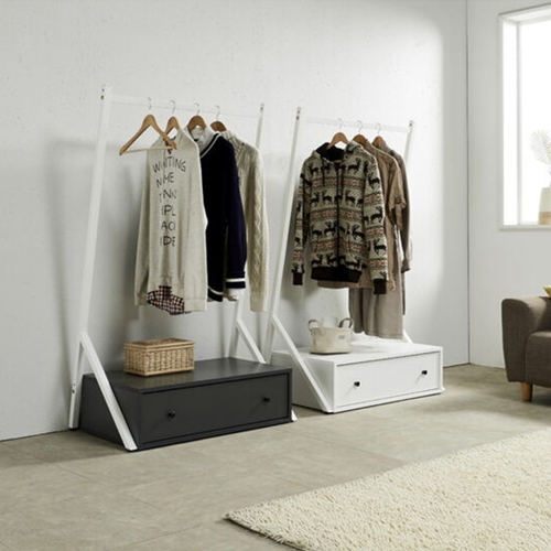 아름이와다움이 스렌티 1500 스틸 1단 서랍 행거 (86cm)_이미지
