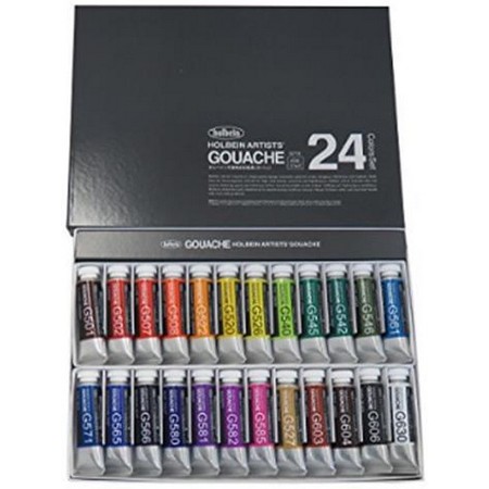홀베인 G715 불투명 수채화물감 과슈 24색 15ml 5호