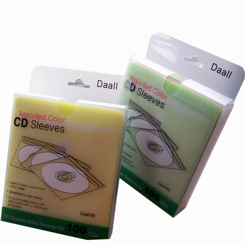 다올비엔엘 미디어보관함 칼라 양면 부직포 50장