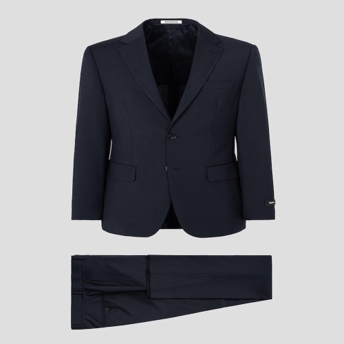 로가디스 SMART PLUS MARZOTTO 울 스트레치 솔리드 레귤러 핏 수트 세트 네이비 PS00137858R