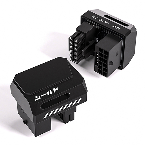 EZDIY-FAB SHIELD 12V-2X6 STD 180도 어댑터 (블랙)