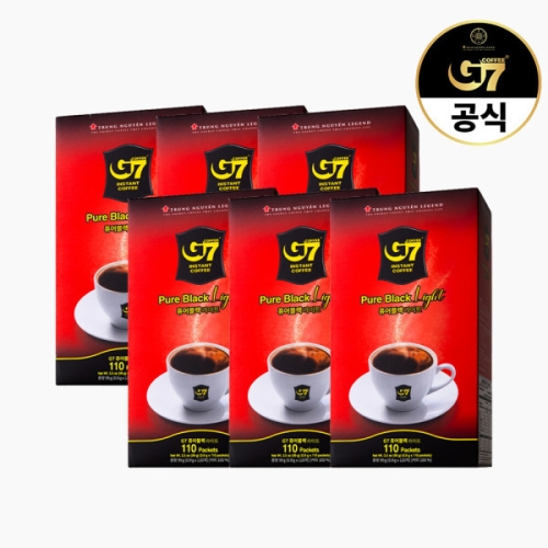 쭝웬 G7 퓨어블랙 라이트 0.9g 110개입 [6개]