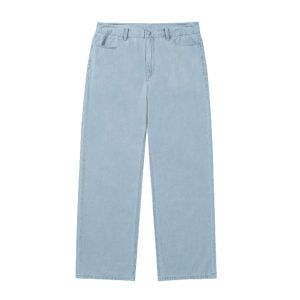 데이즈 국내판 아워 청바지 쿨 린넨 라이크 세미 와이드 데님 LIGHT BLUE 432408_이미지