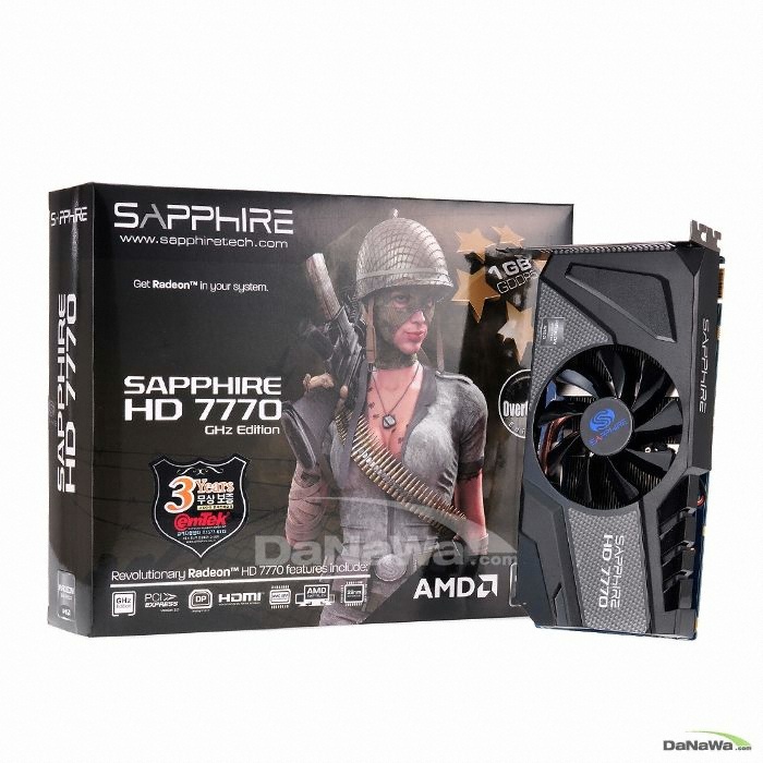 SAPPHIRE 라데온 HD 7770 OC GHz Edition D5 1GB_이미지