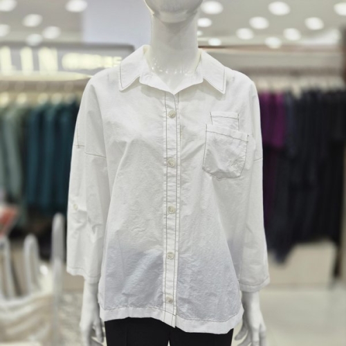 파크랜드 프렐린 면혼방 오버사이즈 아우터 블라우스 RBB262S51_SC