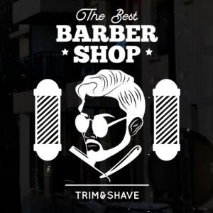 꾸밈 미용실바버샵02_그래픽스티커