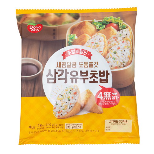 동원F&B 초밥의달인 삼각유부초밥 340g이미지입니다. 누르면 해당 게시물로 새창이동합니다.