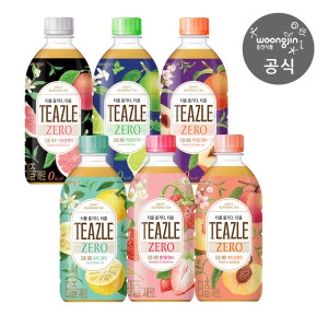 식품 티즐 피치우롱티/유자그린티/자몽블랙티 외 500ml 10펫