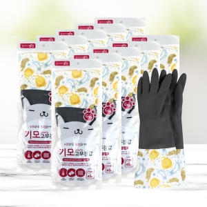 홈에디션명진 기모 고무장갑 그레이 (10켤레)