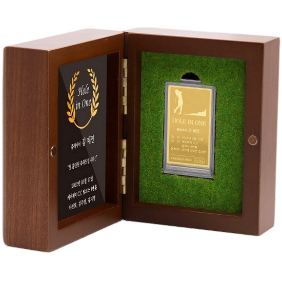 혼골드모아 골드모아 골프 골드바 미니우드케이스 세로형 3.75g