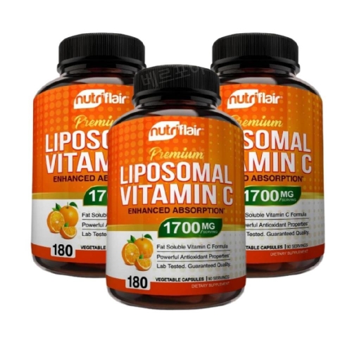 뉴트리플레어 리포조말 리포좀 비타민C 1700mg 180캡슐 (3개)_이미지