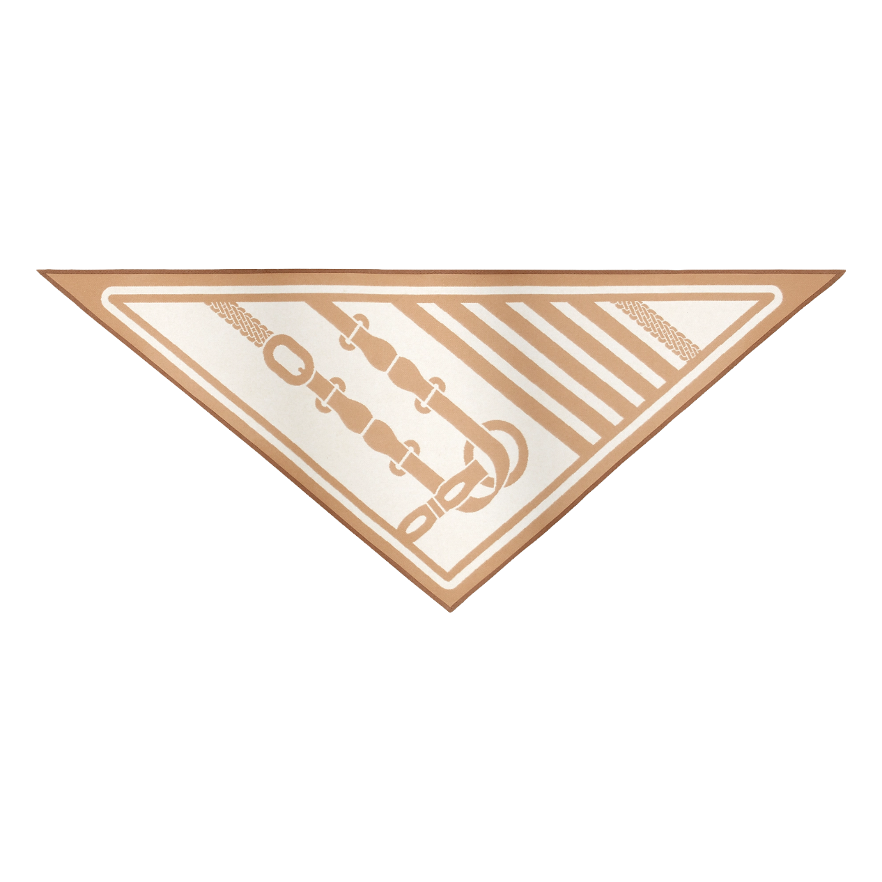 에르메스 코칭 더블 페이스 트라이앵글 머플러 스카프 H251635S 02