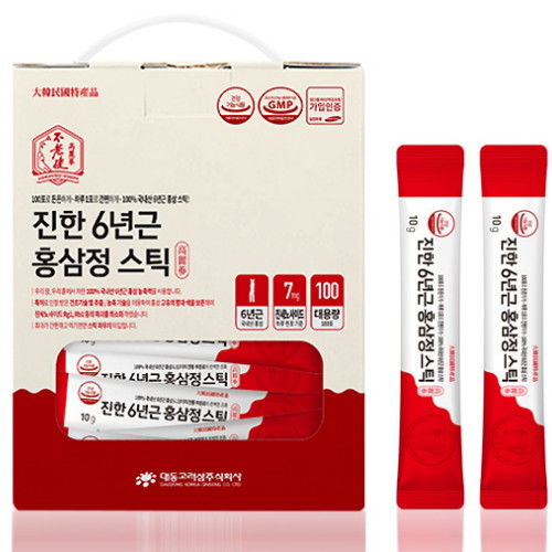 불로건 진한 6년근 <b>홍삼정</b> 스틱 10ml 100포