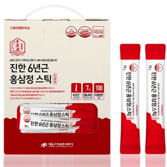 불로건 진한 6년근 <b>홍삼정</b> 스틱 10ml 100포