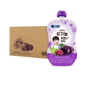 베베쿡 처음먹는 유기농 푸룬과 포도 100ml (40개)_이미지