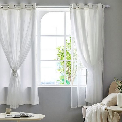 모던하우스 마리 이중레이스 암막커튼