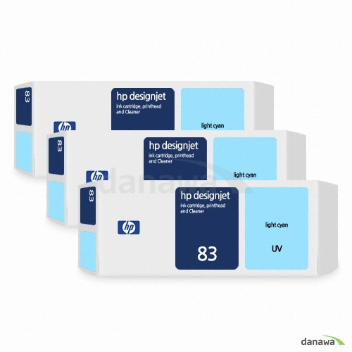 HP 정품 83 (C5076A) 밝은파랑 (멀티팩)