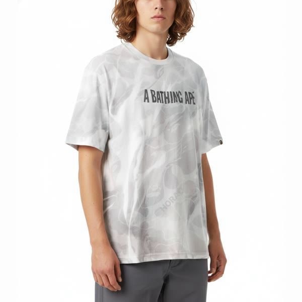 Overprint Logo Realaxed Fit Tee 001CSL301308M WHT 오버프린트 로고 릴렉스 핏 티셔츠