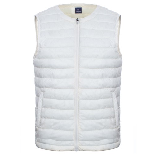 트레비스 로고 심플 경량패딩 베스트 TM19WDV01 (OW, 오프화이트)