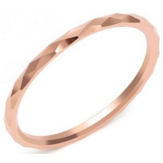 14K 심플 다이아컷팅 할로우링 반지 NPR24438