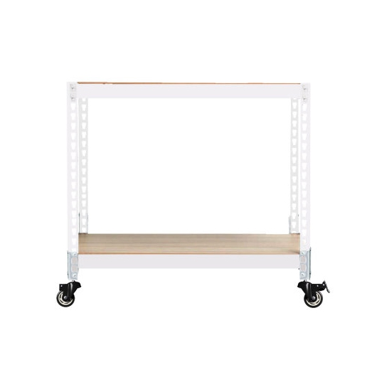 스피드랙 우레탄바퀴 2단 이동식 선반 1200x400 (90cm(높이))_이미지