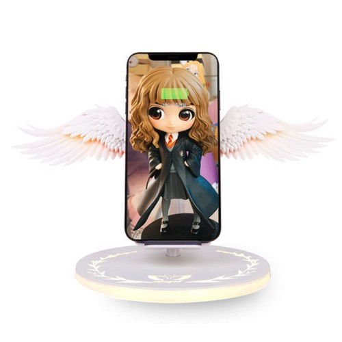 마루느루 바라 15W 하얀천사 날개 마법진 무선충전기 VR-601AW