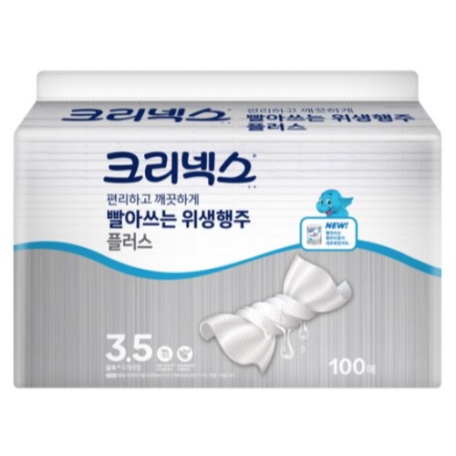 크리넥스 빨아쓰는 위생행주 플러스 100매 (1팩)_이미지