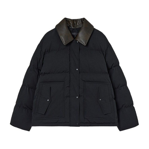 올리브데올리브 카라 배색 패딩 점퍼 OP5WMA050