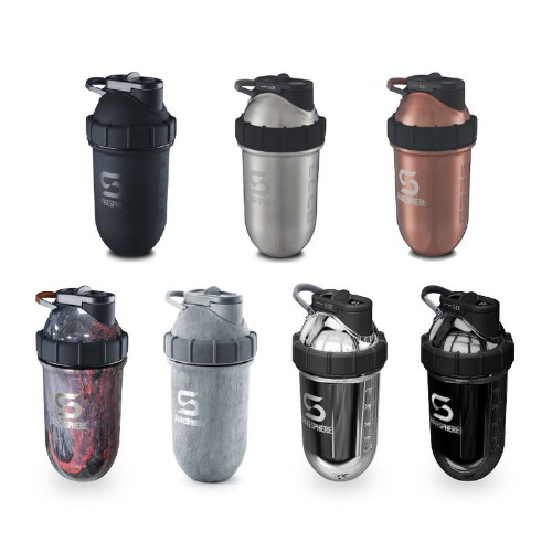 [불명] 쉐이크스피어 스틸 트라이탄 프로틴쉐이커 700ml