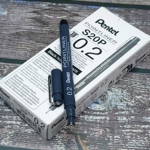 펜텔 포인트라이너 0.2mm (12개)