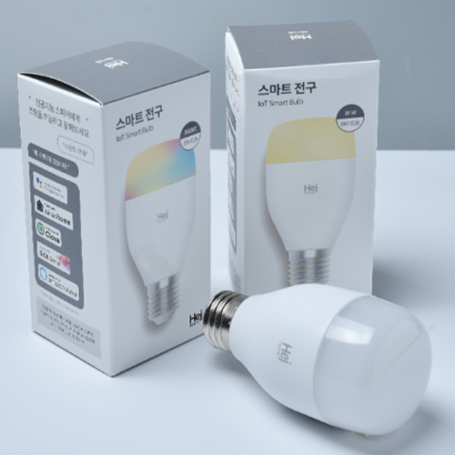 고퀄 헤이홈 LED 스마트 벌브전구 화이트 8W (2개)_이미지